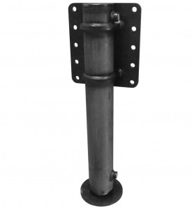 BEQUILLE DOUBLE EFFET course 450mm, Øtige 60mm, Øpiston 80mm, montage coté droit